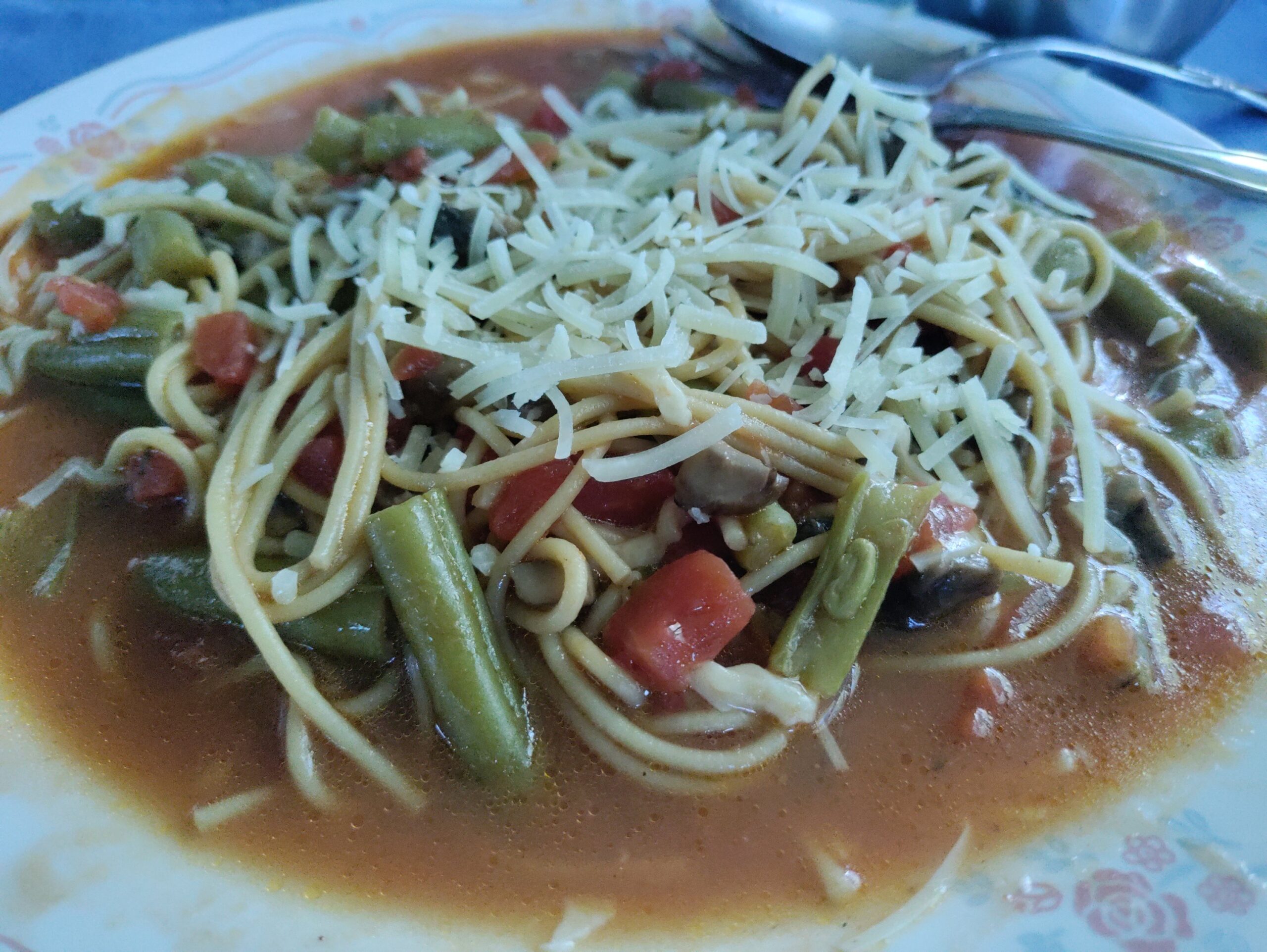 Spaghetti with Green Beans